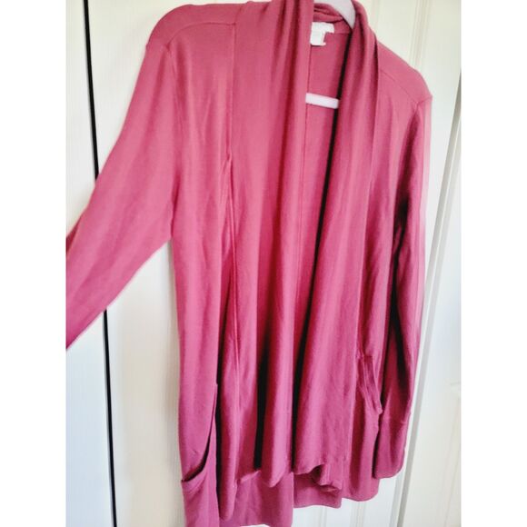 Athleta SP Open Slub Cardigan Women's Maroon Long Sleeve Oversize Soft - Picture 2 of 8